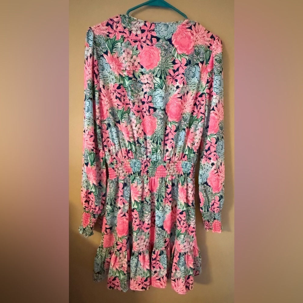 Lilly Pulitzer cristiana oyster bay navy always be blooming size 12 nwt - Picture 6 of 6